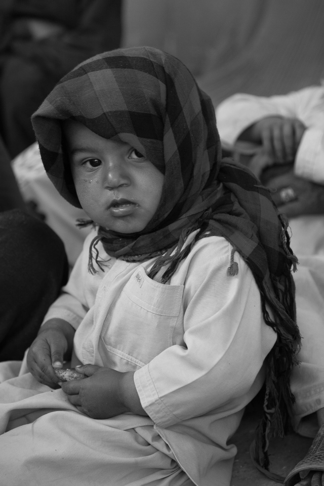 Samiullah waiting patiently in the waiting area outside IPD | Chaman Baluchistan | MSF